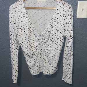 Long sleeve floral shirt